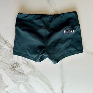 Fleo Women's Dark Teal Athletic Shorts